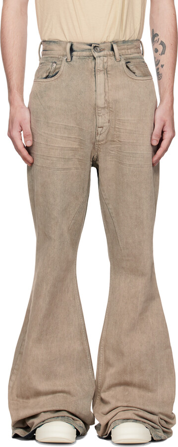 Rick Owens Off-White Bolan Bootcut Jeans - ShopStyle