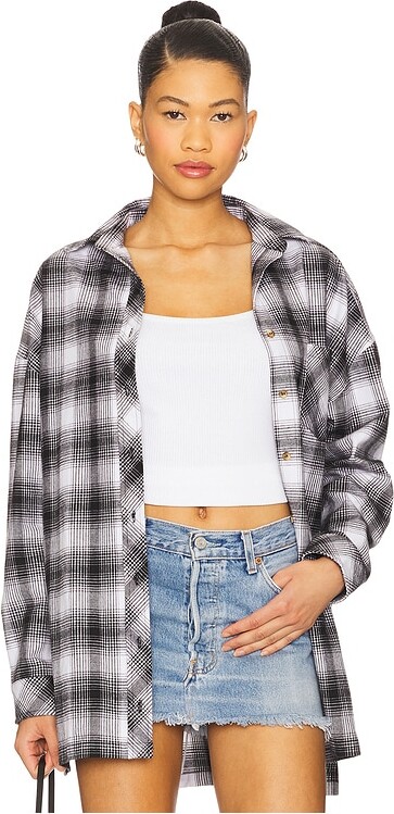 superdown Audriana Oversized Flannel Top