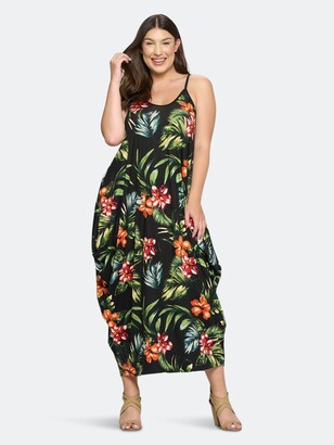 plus size tropical dresses