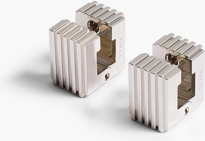 Small Empire Earrings in Silver