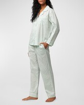 Thumbnail for your product : Bedhead Pajamas Striped Puckered Organic Cotton Pajama Set