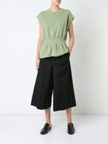 Thumbnail for your product : Bassike inverted pleat cropped pants