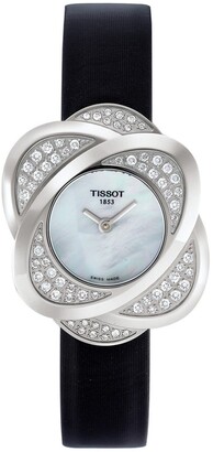 Tissot Women's Precious Flower Leather Watch, 22.5mm