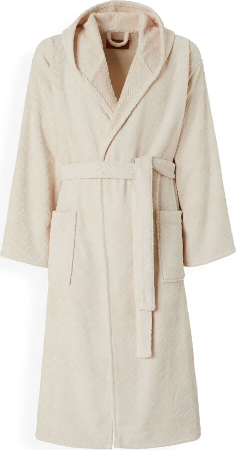 Missoni Home Hooded Cotton Bathrobe
