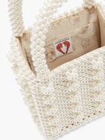 Thumbnail for your product : Shrimps Antonia Faux-pearl Embellished Bag - Cream