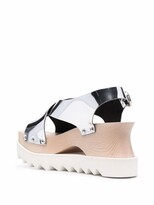 Thumbnail for your product : Stella McCartney Elyse metallic platform sandals