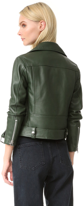 Acne Studios Mock Leather Moto Jacket