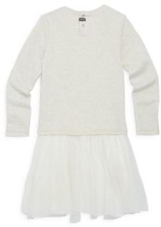 Catimini Toddler's, Little Girl's & Girl's Glittered Long-Sleeve Cotton Dress
