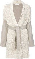 Thumbnail for your product : Fabiana Filippi belted cardigan coat