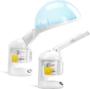 2 in 1 Hair & Facial Steamer Professional Hair Steamer with Bonnet Hood