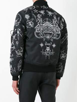 Givenchy tattoo print bomber jacket