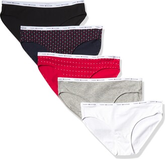 Tommy Hilfiger Underwear Women's Iconic Cotton Bikini Brief Grey Low Rise Panty 