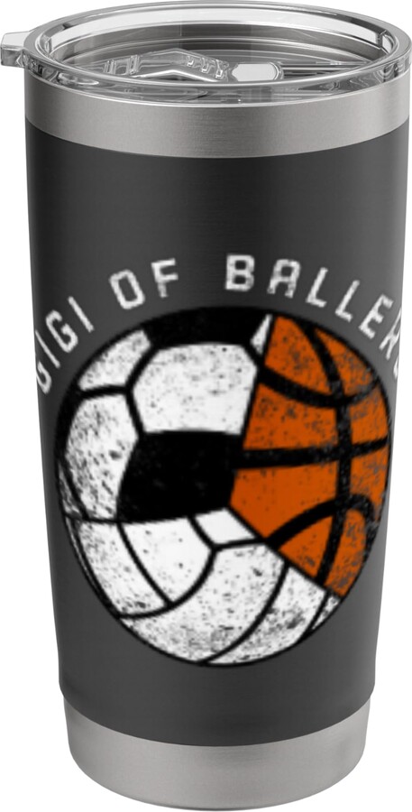 Soccer Basketball Volleyball Gigi February Gigi Of Ballers Funny Soccer Basketball Volleyball Gigi Stainless Steel Insulated Tumbler