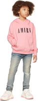 Thumbnail for your product : Amiri Kids Pink Logo Hoodie