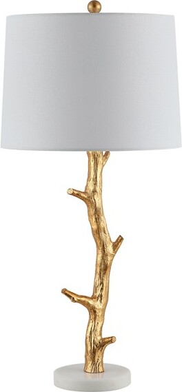 Safavieh OlennaTableLamp-29.5InchHeight-TBL4298-Gold/White