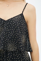 Thumbnail for your product : Forever 21 contemporary flounced metallic dotted cami dress