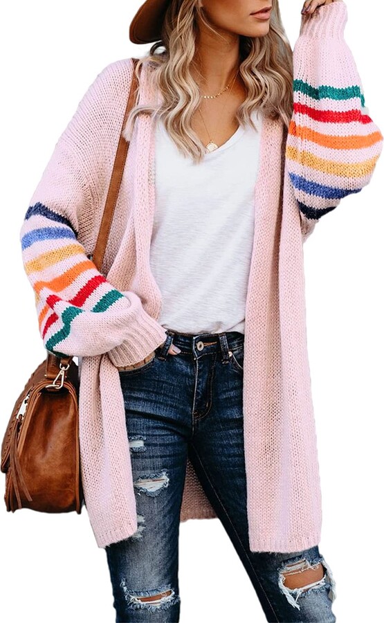 pink duster cardigan