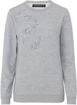 Thumbnail for your product : Sugarhill Boutique Alysia Feather Embroidered Sweatshirt