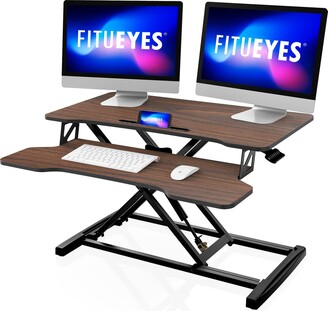 Fitueyes 32 Inch Height Adjustable Standing Desk Tabletop Sit to Stand -  ShopStyle