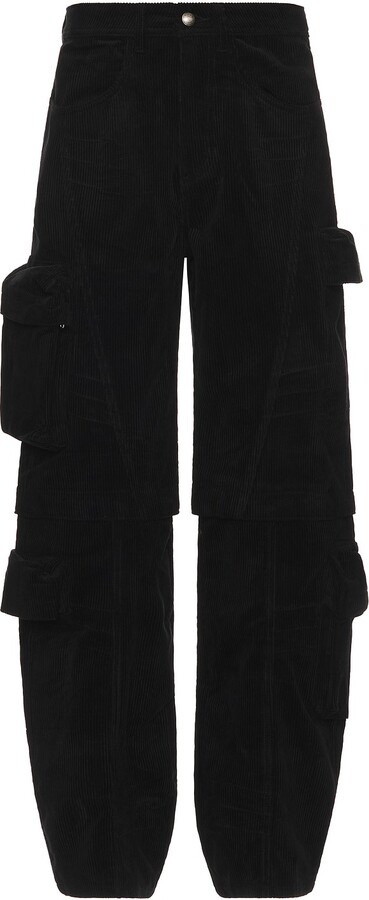 ANDERSSON BELL Milano Corduroy Cargo Pants in Black