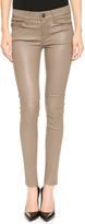 Thumbnail for your product : Current/Elliott The Ankle Skinny Stretch Leather Pants