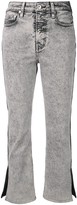 Thumbnail for your product : Proenza Schouler White Label PSWL colour-block cropped jeans
