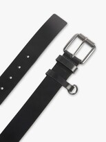 Thumbnail for your product : John Lewis & Partners 35mm Roller Fob Leather Belt, Black
