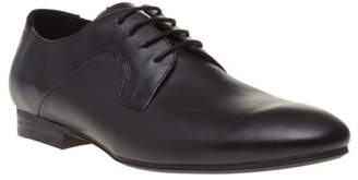 New Mens H by Hudson Black Lamond Leather Shoes Lace Up