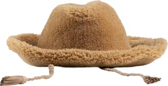 帽子 Bally Shearling Hat Camel Bally Shearling Western Hat - ShopStyle