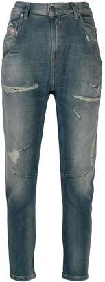 Diesel Distressed Tapered Jeans