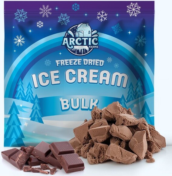 Arctic Farms Freeze Dried Ice Cream That Does Not Melt (Bits) (Chocolate Chocolate Chip) ()