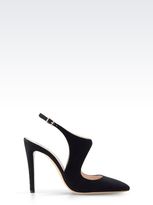 Thumbnail for your product : Giorgio Armani Pointed Suede Slingback