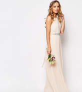 Thumbnail for your product : TFNC WEDDING High Neck Pleated Maxi Dress