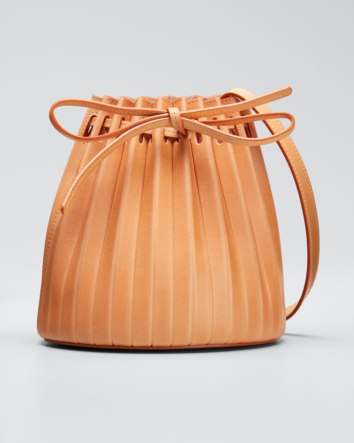 mansur gavriel tan bucket bag