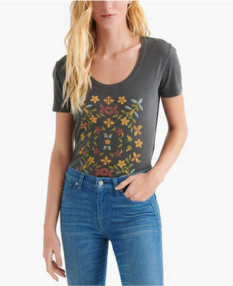 Lucky Brand Cotton Mosaic-Graphic T-Shirt