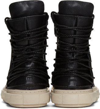 D.gnak By Kang.d Black Lace-up Back High-top Sneakers