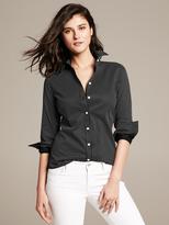 Thumbnail for your product : Banana Republic Fitted Non-Iron Dot Print Sateen Shirt