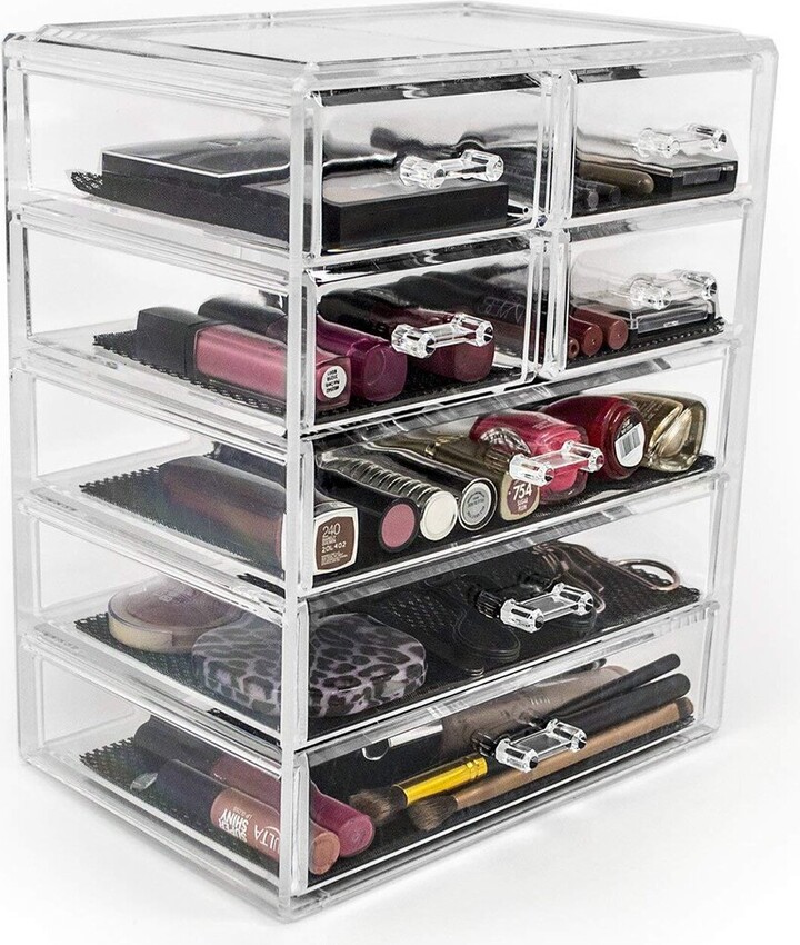 Sorbus Acrylic Cosmetics Makeup & Jewelry Storage Case Display