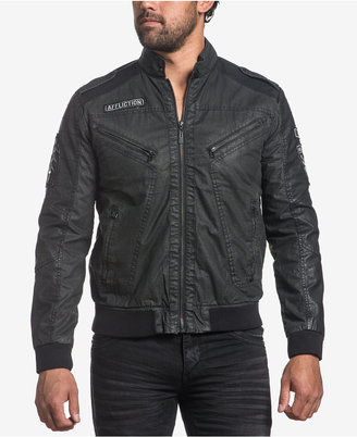 Affliction Men's Black Moon Full-Zip Moto Jacket