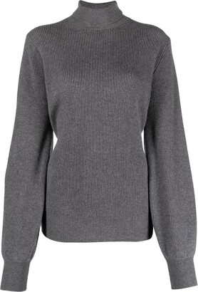 Malo Roll-Neck Ribbed Cashmere Jumper