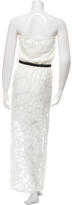 Thumbnail for your product : Miguelina Strapless Lace Midi Dress