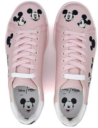 Sneaker Moa Mickey Mouse In Pink Leather