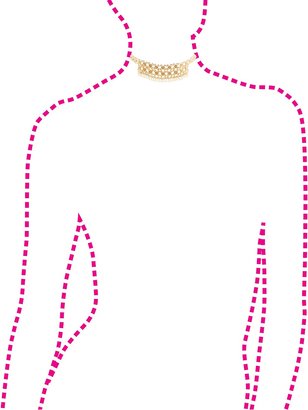 Charlotte Russe Pearl Bead & Chainlink Choker Necklace