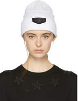 Givenchy White Leather Logo Patch Bea 