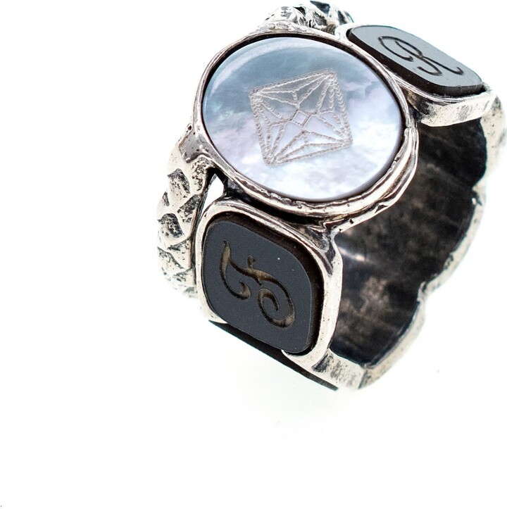 GEM Kingdom "Fame & Fortune" Duo Sterling Silver Rings