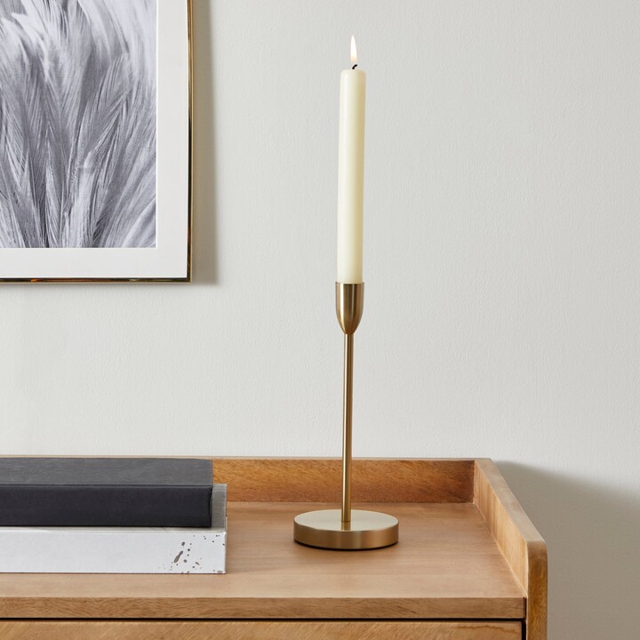 Dunelm Slim Gold Metal Candle Holder Gold ShopStyle