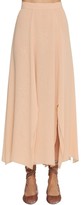 Thumbnail for your product : Max Mara Layered Silk Crepe Midi Skirt