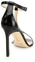 Thumbnail for your product : Manolo Blahnik Spence Patent Leather T-Strap Sandals