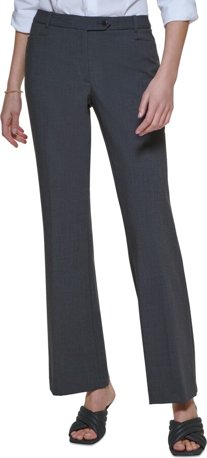 Calvin Klein Women's Modern Fit Trousers, Regular & Petite - ShopStyle Pants