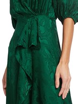 Thumbnail for your product : Saloni Olivia Draped Silk Dress